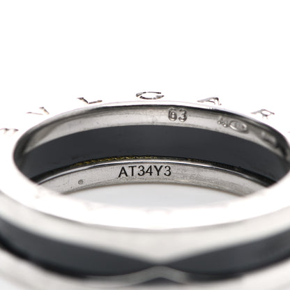 Bulgari Sterling Silver Ceramic Save The Children One-Band Ring 63 10.25 5 of 6