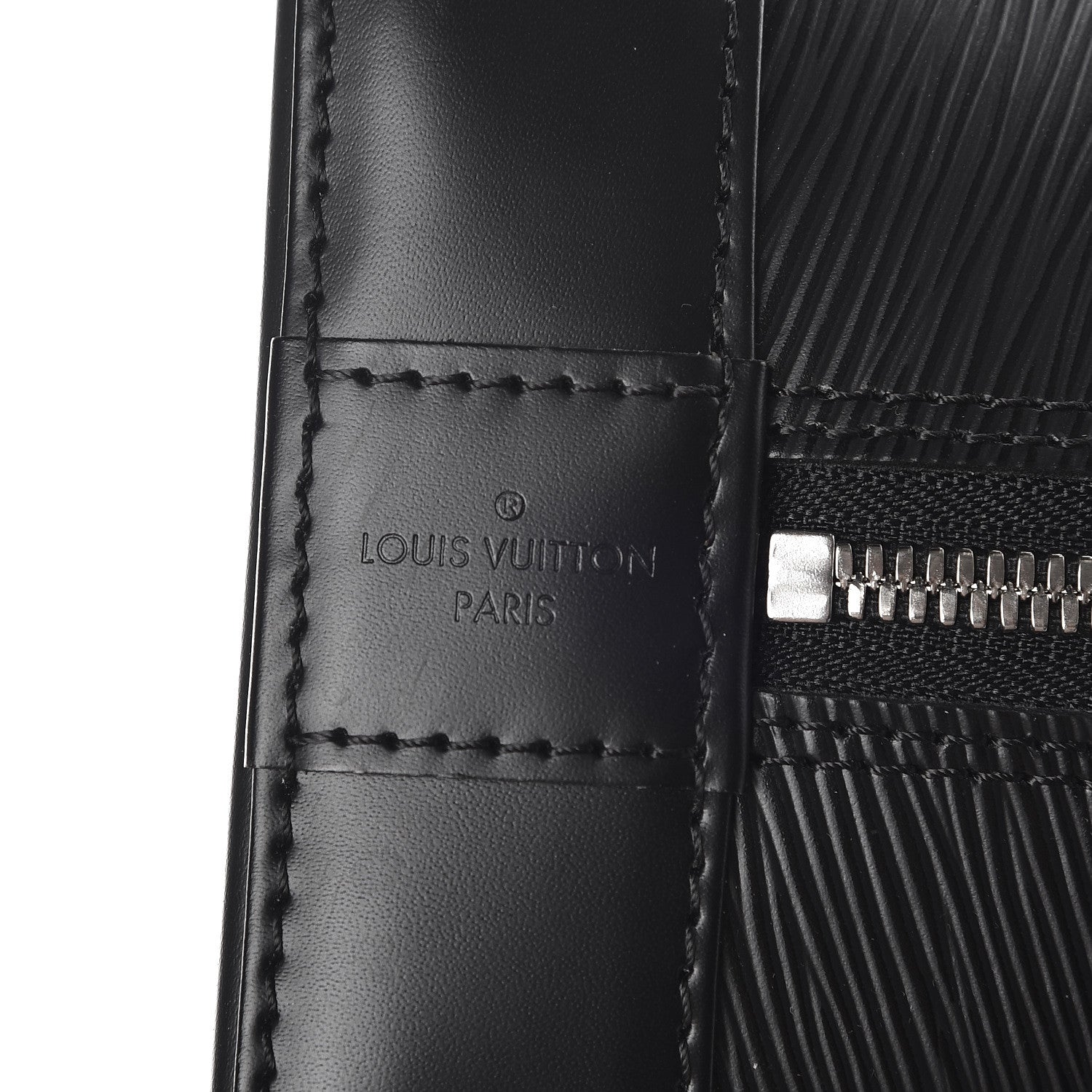 Louis Vuitton Epi Alma MM Black 6 of 10