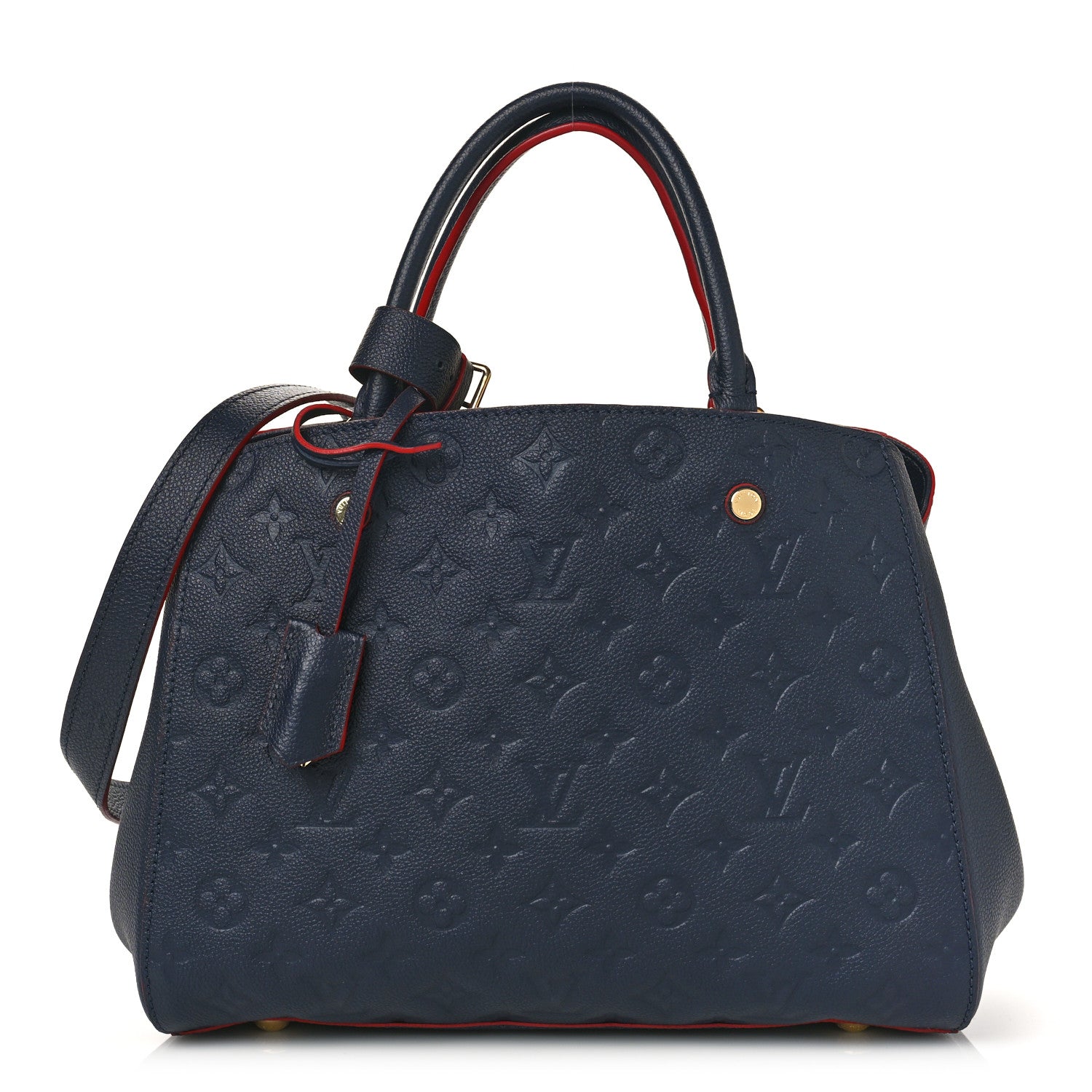 Louis Vuitton Empreinte Montaigne MM Marine Rouge 1 of 8