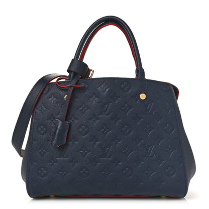 Louis Vuitton Empreinte Montaigne MM Marine Rouge 1 of 8
