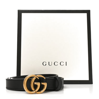 Gucci Calfskin Double G 20mm Belt 85 34 Black 5 of 5