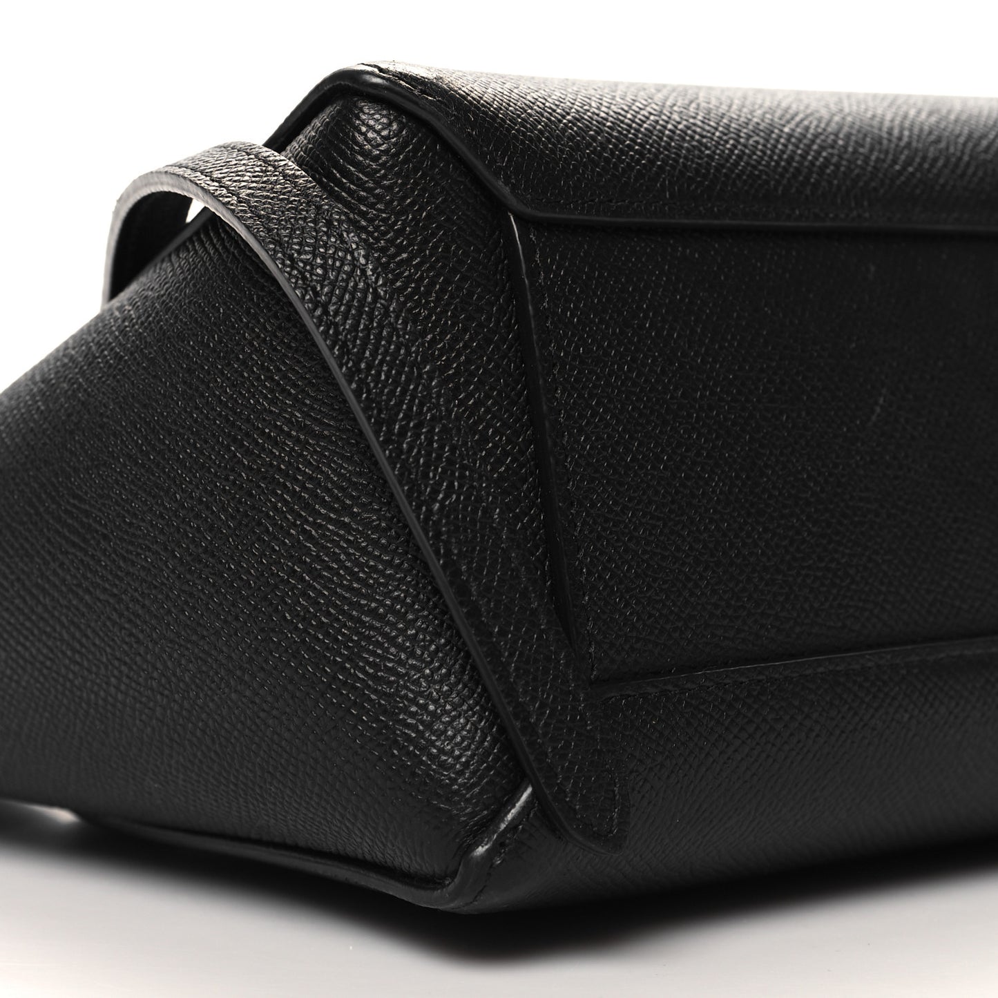 Grained Calfskin Nano Belt Bag Black