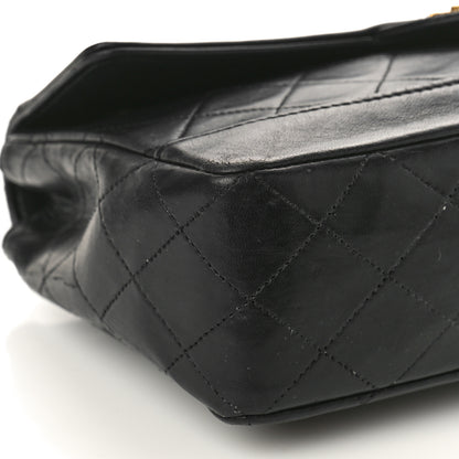 Chanel Lambskin Quilted Small Single Flap Black 10 of 13