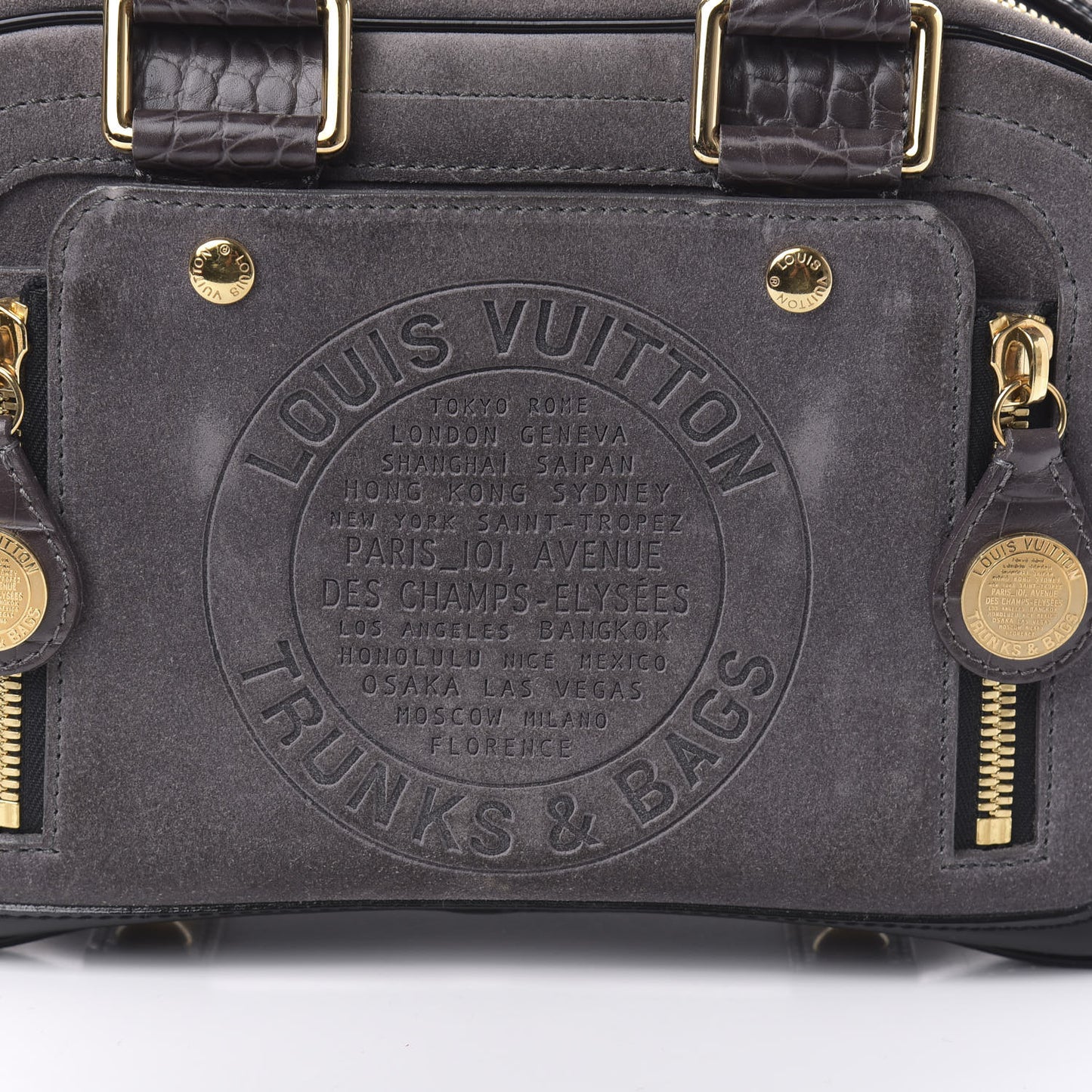 Suede Stamped Bowling GM Grey