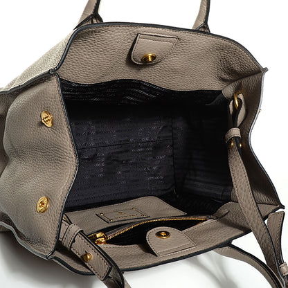 Prada Vitello Daino Tote Argilla 6 of 11