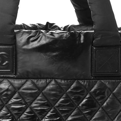 Chanel Nylon Coco Cocoon Zipped Tote Black 5 of 7