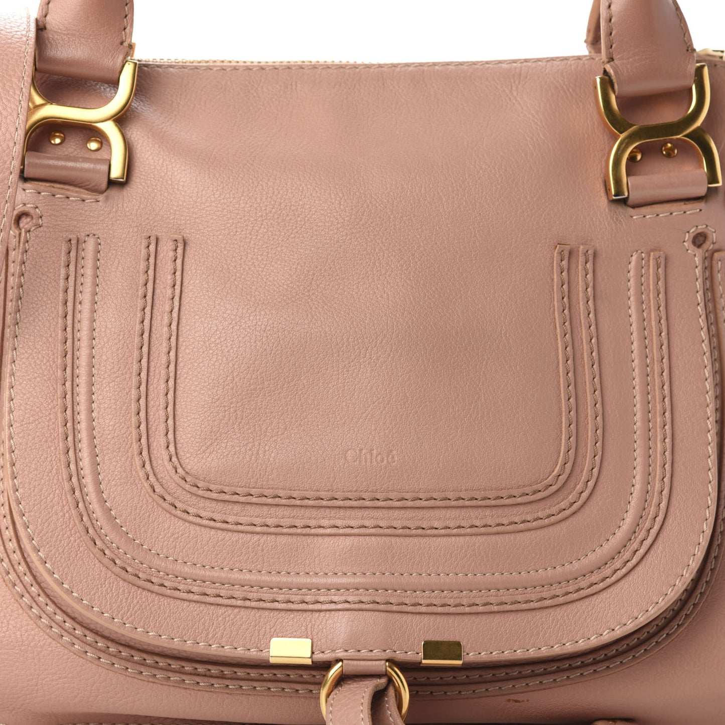Calfskin Medium Marcie Satchel Pale Pink