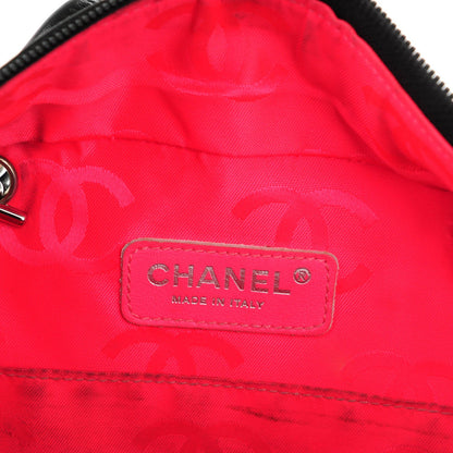 Chanel Calfskin Quilted Large Cambon Multipocket Reporter Black White 9 of 9