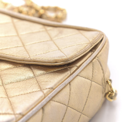 Chanel Metallic Lambskin Quilted Camera Case Gold 15 of 25