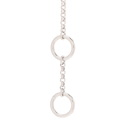 Hermes 18K White Gold Diamond Gambade Clou de Selle Pendant Necklace 5 of 6