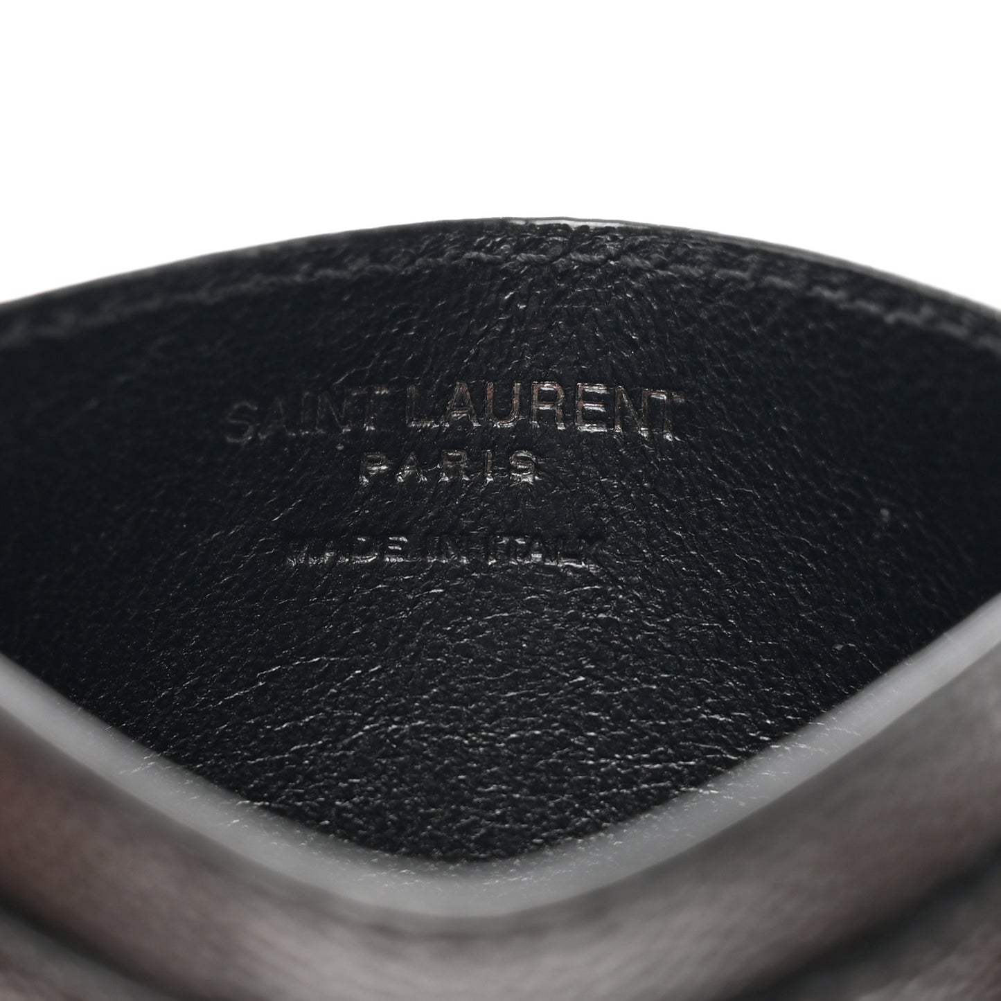 Grain De Poudre Monogram Credit Card Case Black