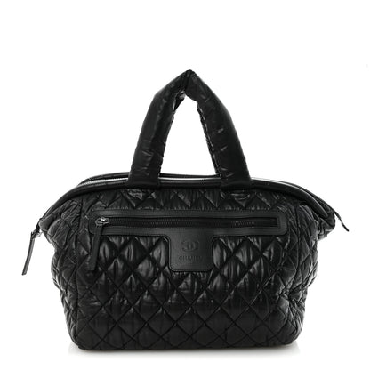 Chanel Nylon Quilted Medium Coco Cocoon Tote Black 1 of 9