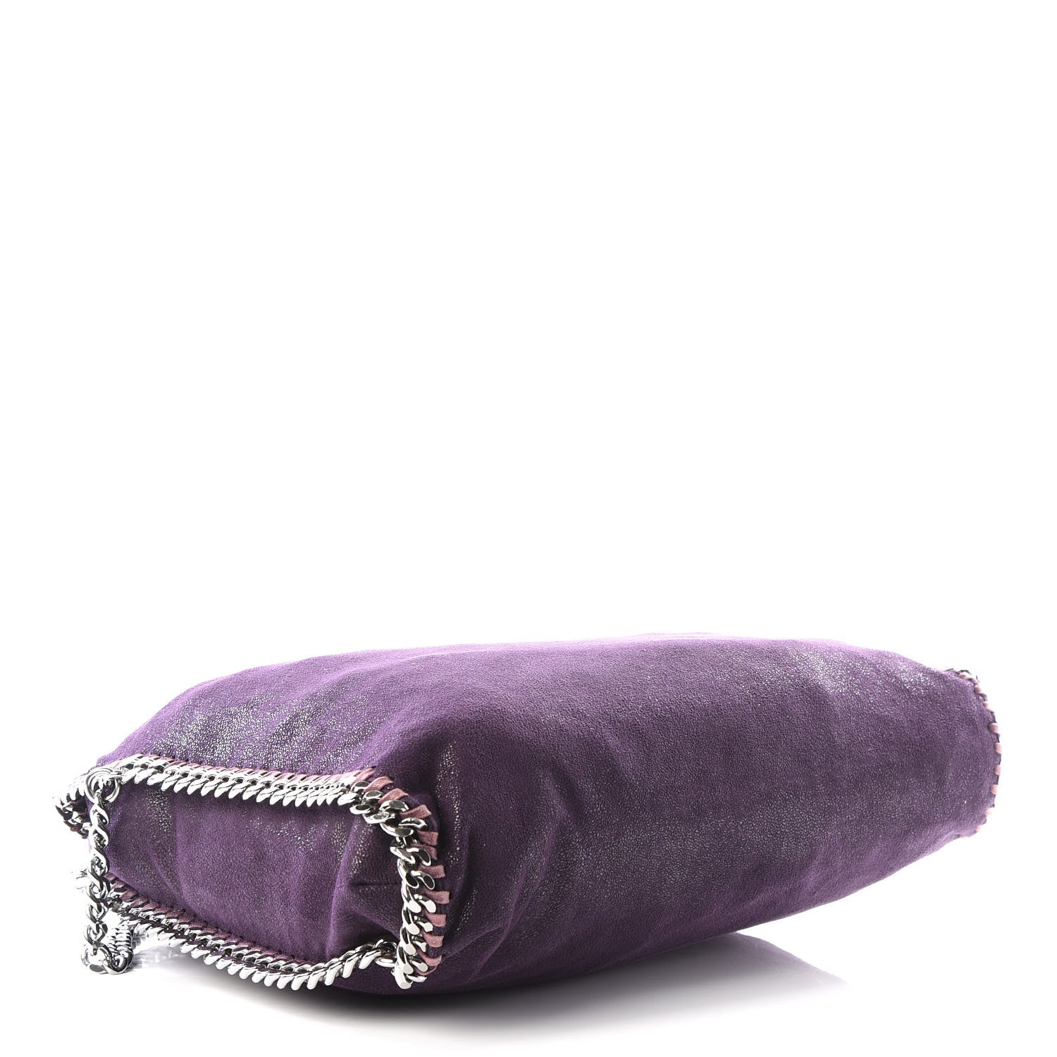 Stella McCartney Shaggy Deer Small Falabella Fold Over Tote Purple 3 of 8