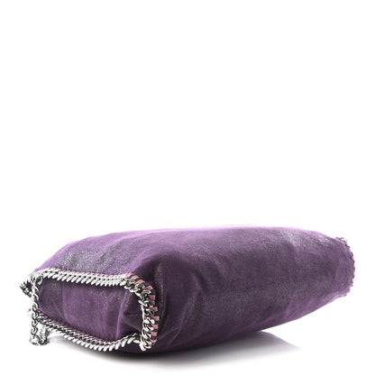 Stella McCartney Shaggy Deer Small Falabella Fold Over Tote Purple 3 of 8