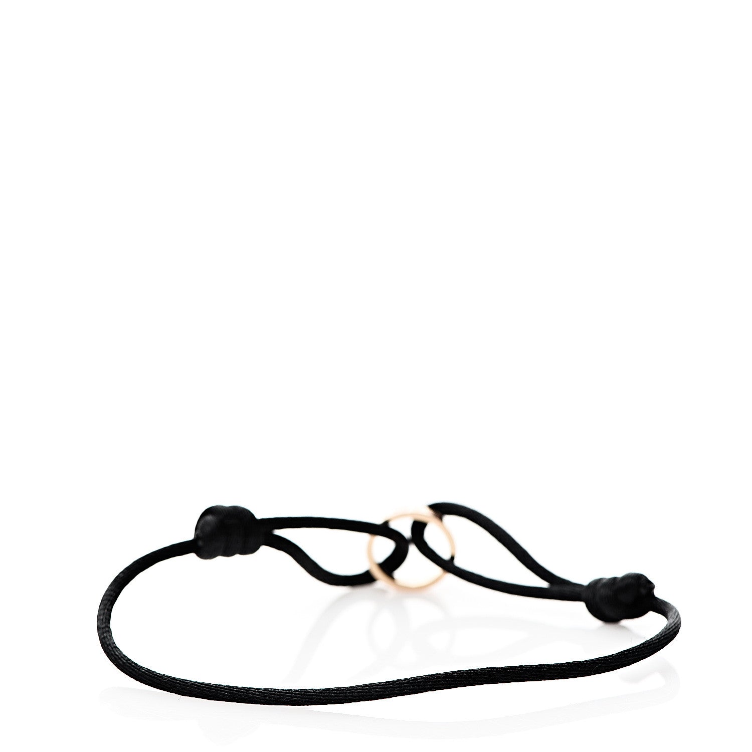 Cartier 18K Pink Gold Charity LOVE Adjustable Cord Bracelet Black 2 of 4