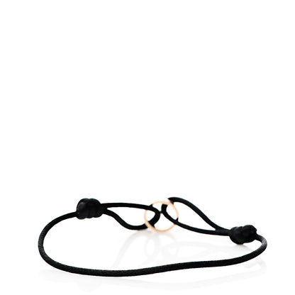 Cartier 18K Pink Gold Charity LOVE Adjustable Cord Bracelet Black 2 of 4