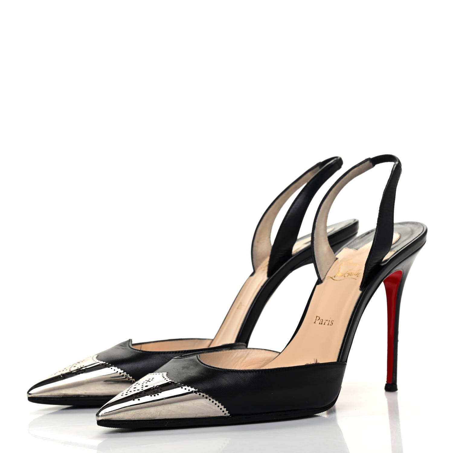 Christian Louboutin Calfskin Calamijane 100 Pumps 37 Black 3 of 19