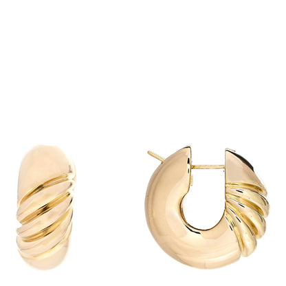 David Yurman 18K Yellow Gold 11mm Cable Classics Hoop Earrings 1 of 4