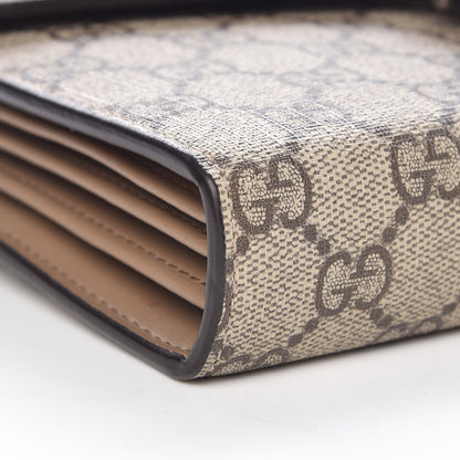 Gucci GG Supreme Monogram Mini Dionysus Chain Wallet Beige Taupe 5 of 9