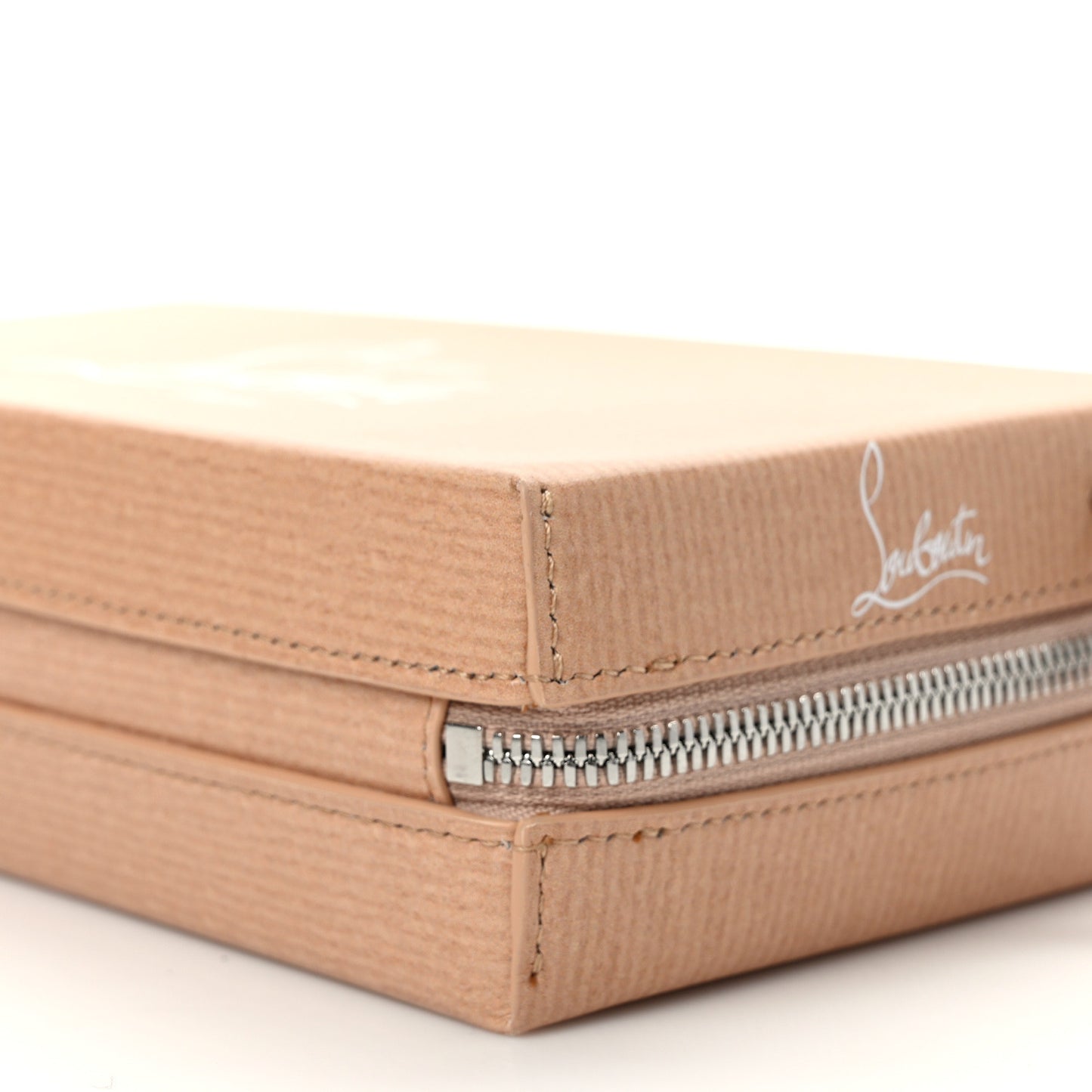 Calfskin Kraftilou Logo Clutch