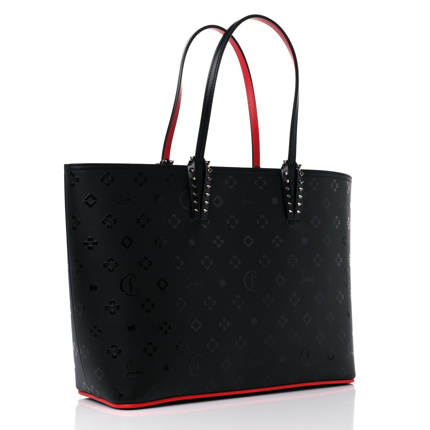 Christian Louboutin Calfskin Loubinthesky East West Cabata Tote Black 4 of 12