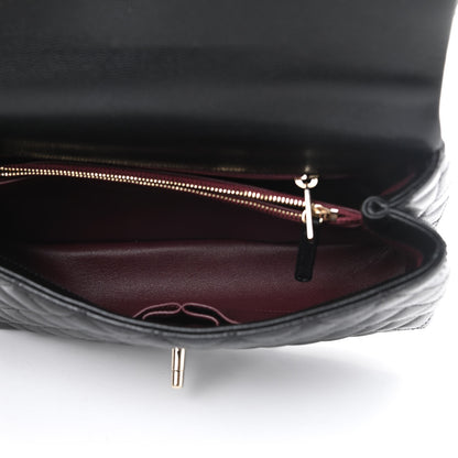 Chanel Caviar Quilted Small Coco Handle Flap Black 5 of 12