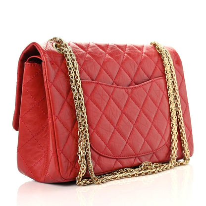 Chanel Aged Calfskin Quilted 2.55 Reissue 226 Flap Red 2 of 13