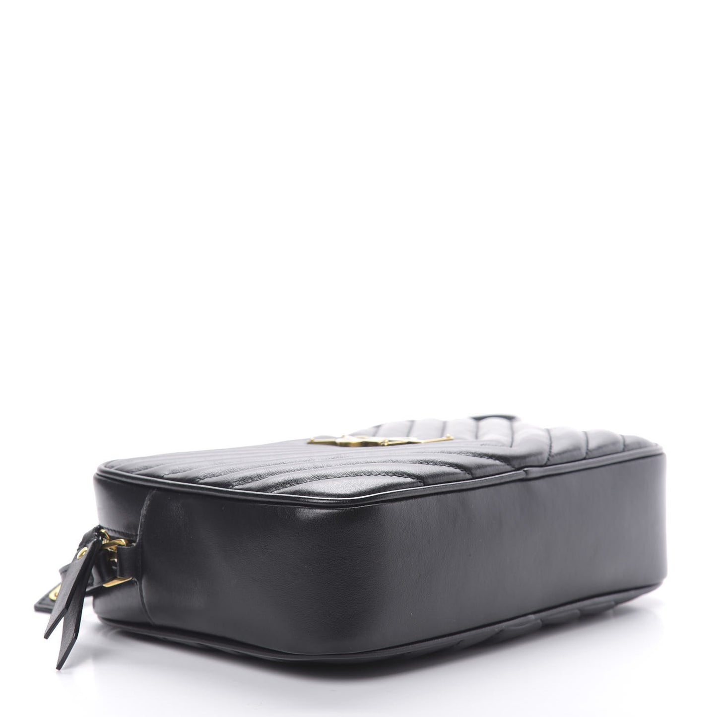 Calfskin Matelasse Monogram Lou Camera Bag Black