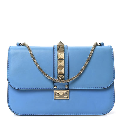 Valentino Garavani Vitello Medium Glam Lock Rockstud Flap Parrot 1 of 9