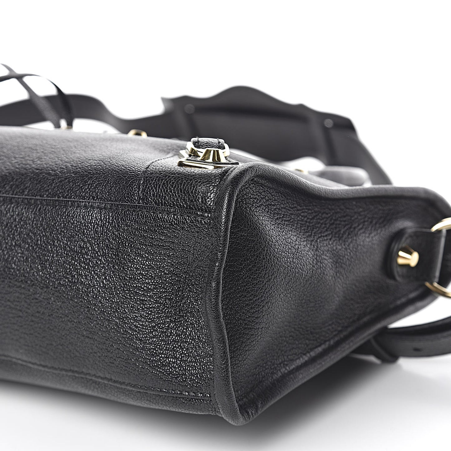 Chevre Gold Metallic Edge Hardware S City Black