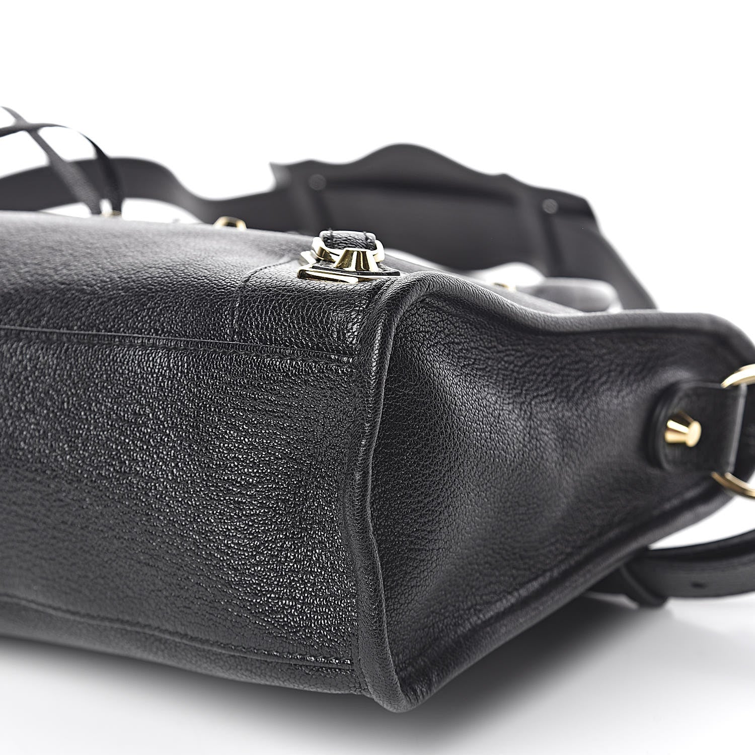 Balenciaga Chevre Gold Metallic Edge Hardware S City Black 9 of 10
