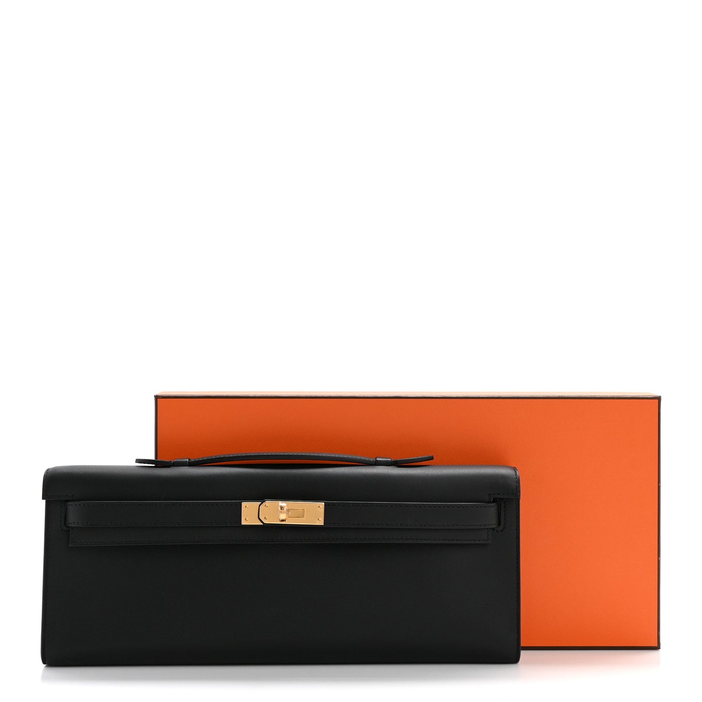 Swift Kelly Cut Clutch Pochette Black