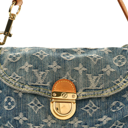 Louis Vuitton Monogram Denim Mini Pleaty Blue 7 of 9