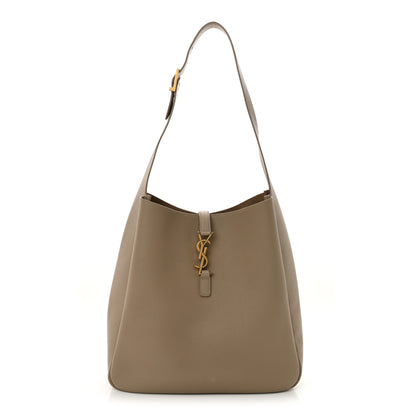 Saint Laurent Supple Calfskin Large Le 5 A 7 Soft Hobo Dusty Grey 1 of 10