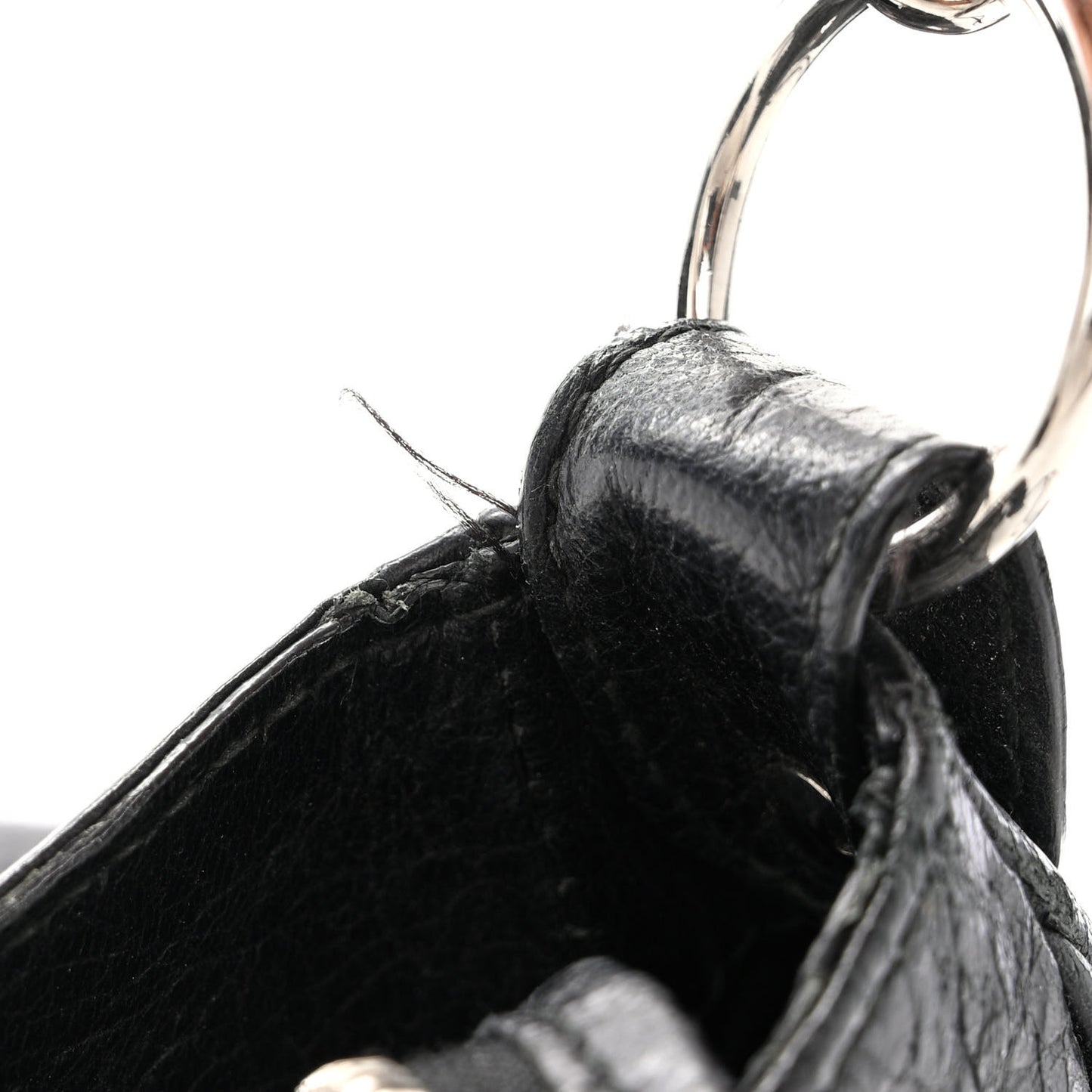 Agneau Classic Silver Hardware Velo Black