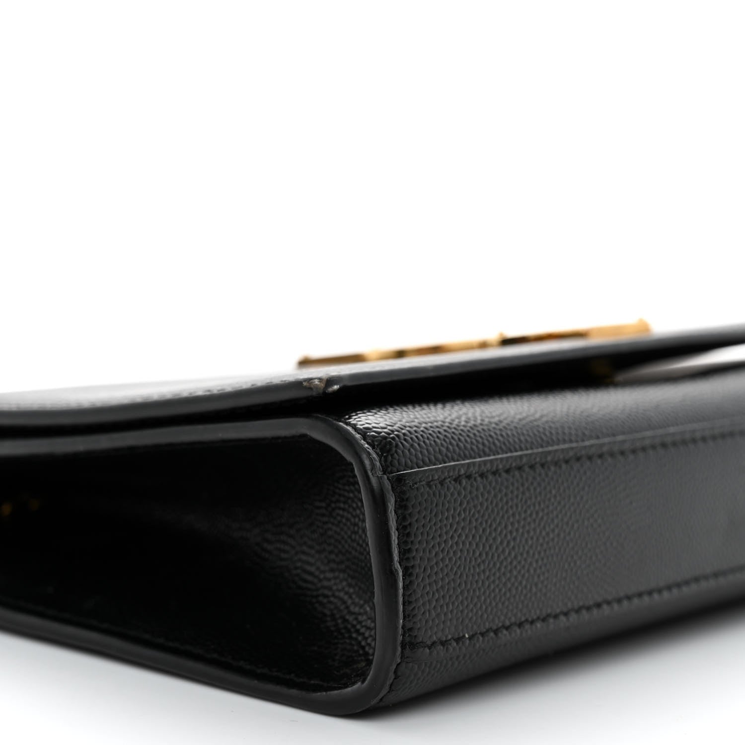 Saint Laurent Grain De Poudre Small Monogram Kate Satchel Black 8 of 9