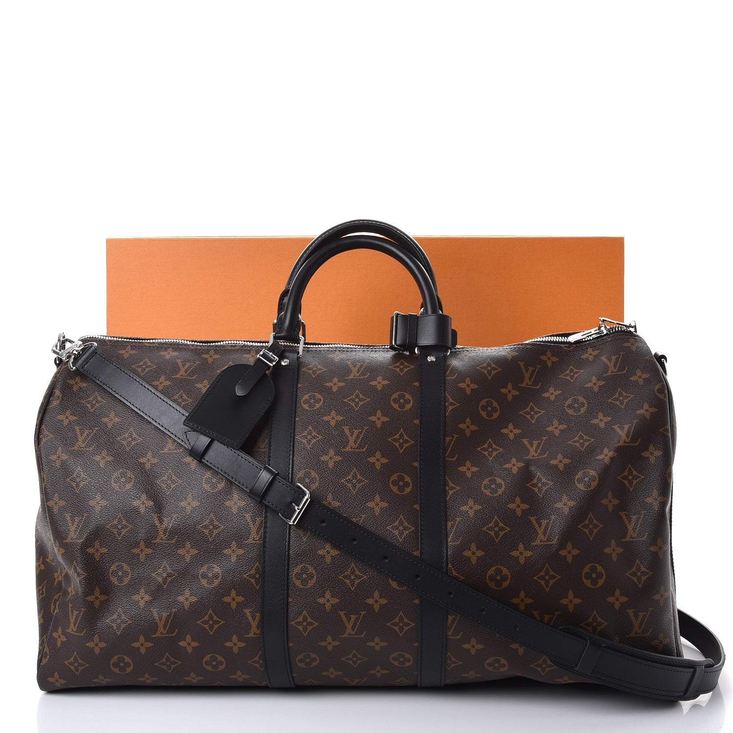Louis Vuitton Monogram Macassar Keepall Bandouliere 55 8 of 8