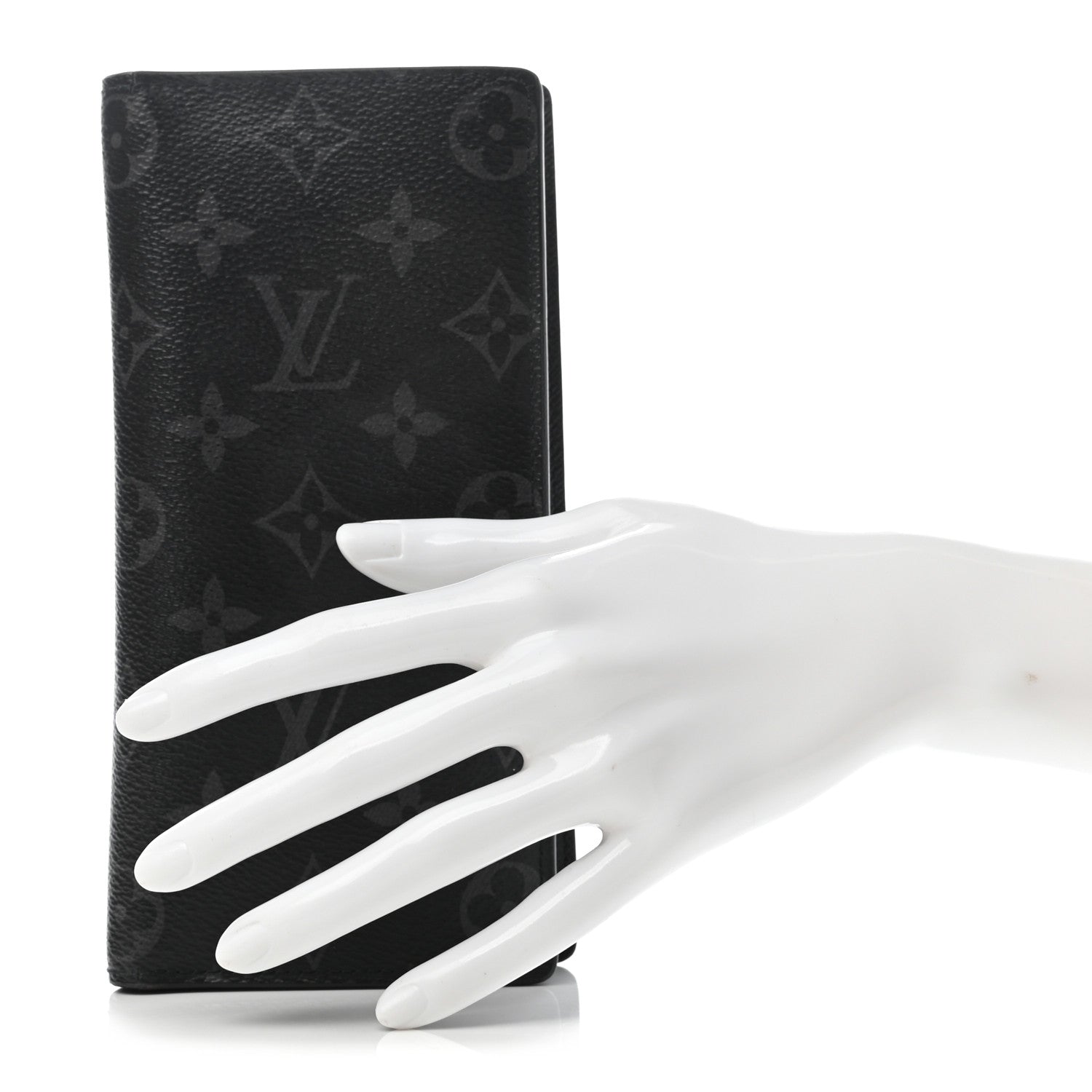 Louis Vuitton Monogram Eclipse Brazza Wallet 1 of 6