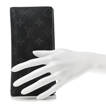 Louis Vuitton Monogram Eclipse Brazza Wallet 1 of 6