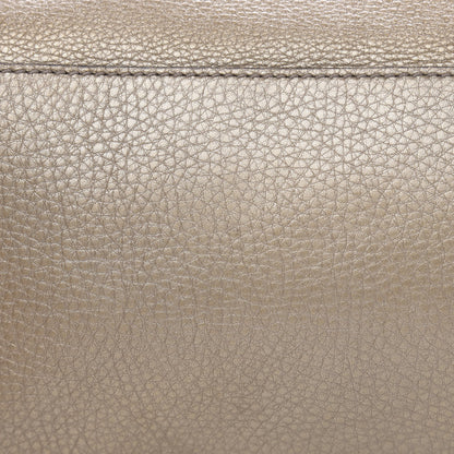 Gucci Metallic Pebbled Calfskin Medium Soho Chain Shoulder Bag Golden Beige 11 of 16
