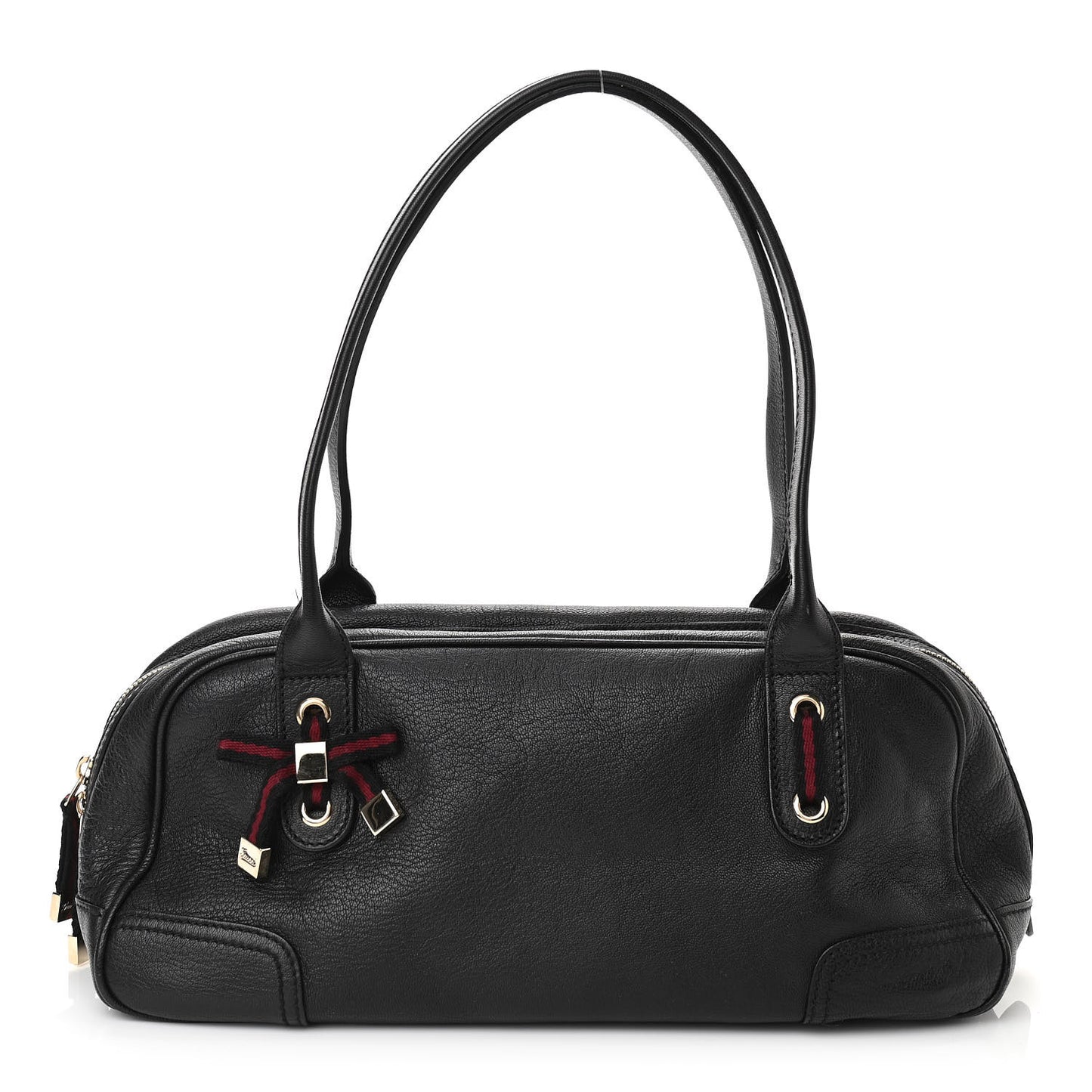 Calfskin Small Princy Satchel Black