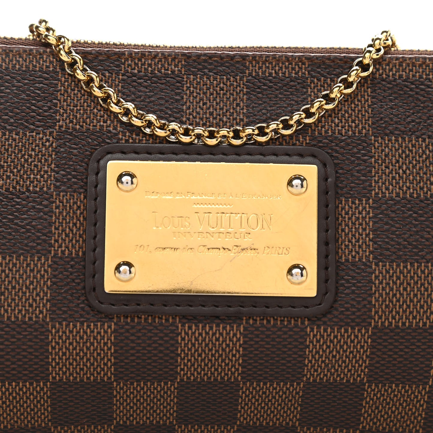 Damier Ebene Eva Clutch