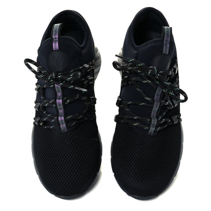Louis Vuitton Neoprene Mesh Rubber Fastlane Low Sneakers 5 Black 5 of 10