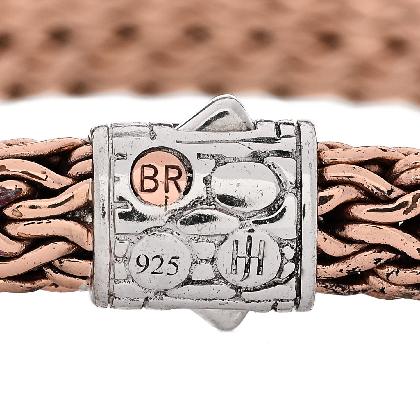 Sterling Silver Bronze 7.5mm Classic Chain Bracelet
