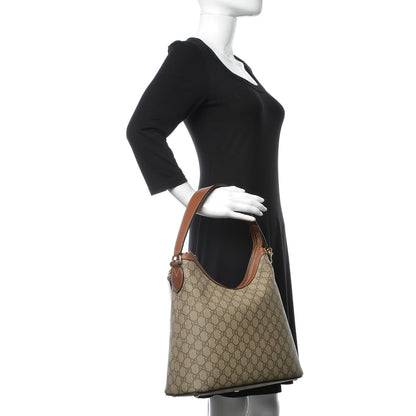 Gucci GG Supreme Monogram Linea A Hobo Brown 3 of 9