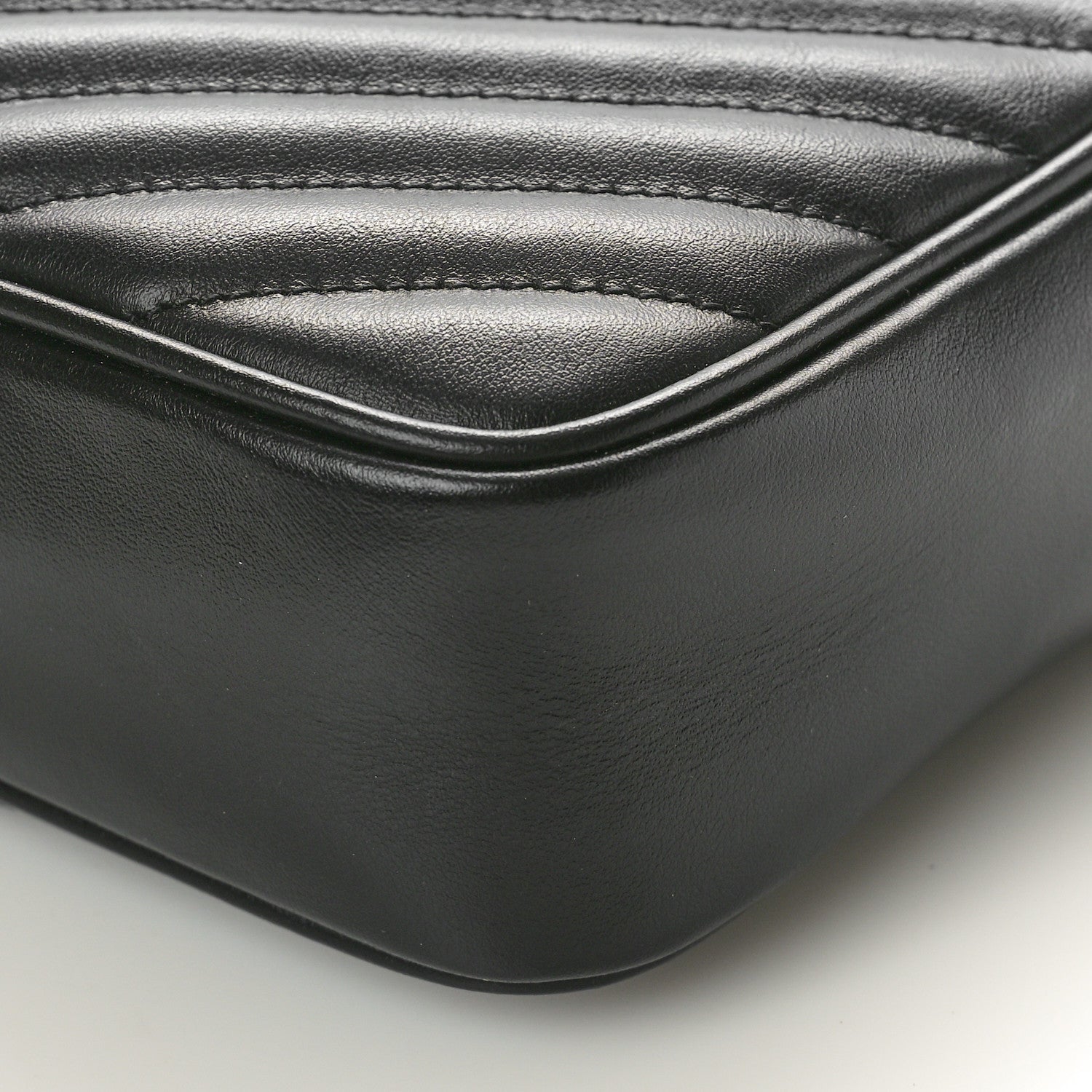 Saint Laurent Calfskin Matelasse Monogram Lou Camera Bag Black 9 of 9