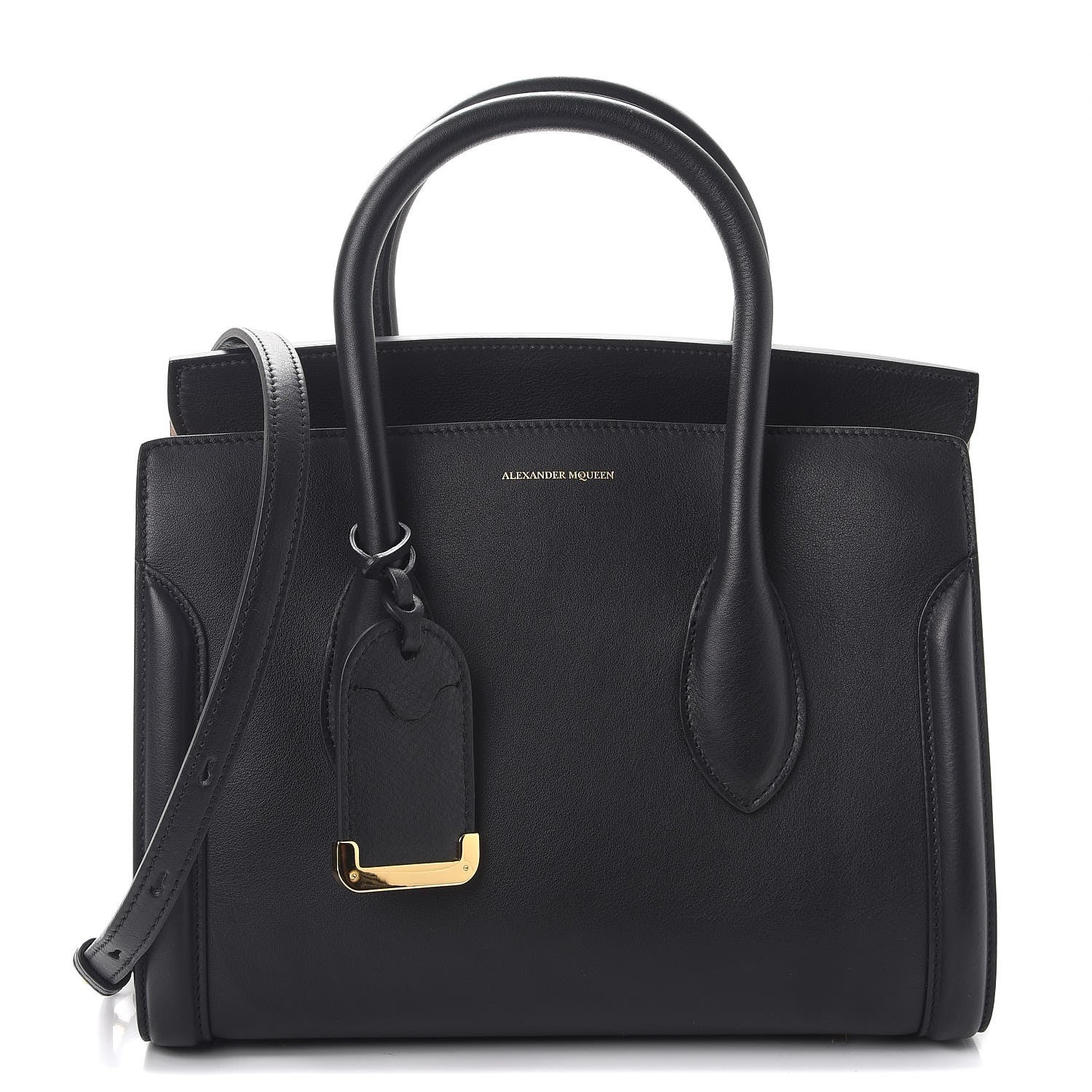 Alexander McQueen Sweet Calfskin Small Heroine 30 Black 1 of 11