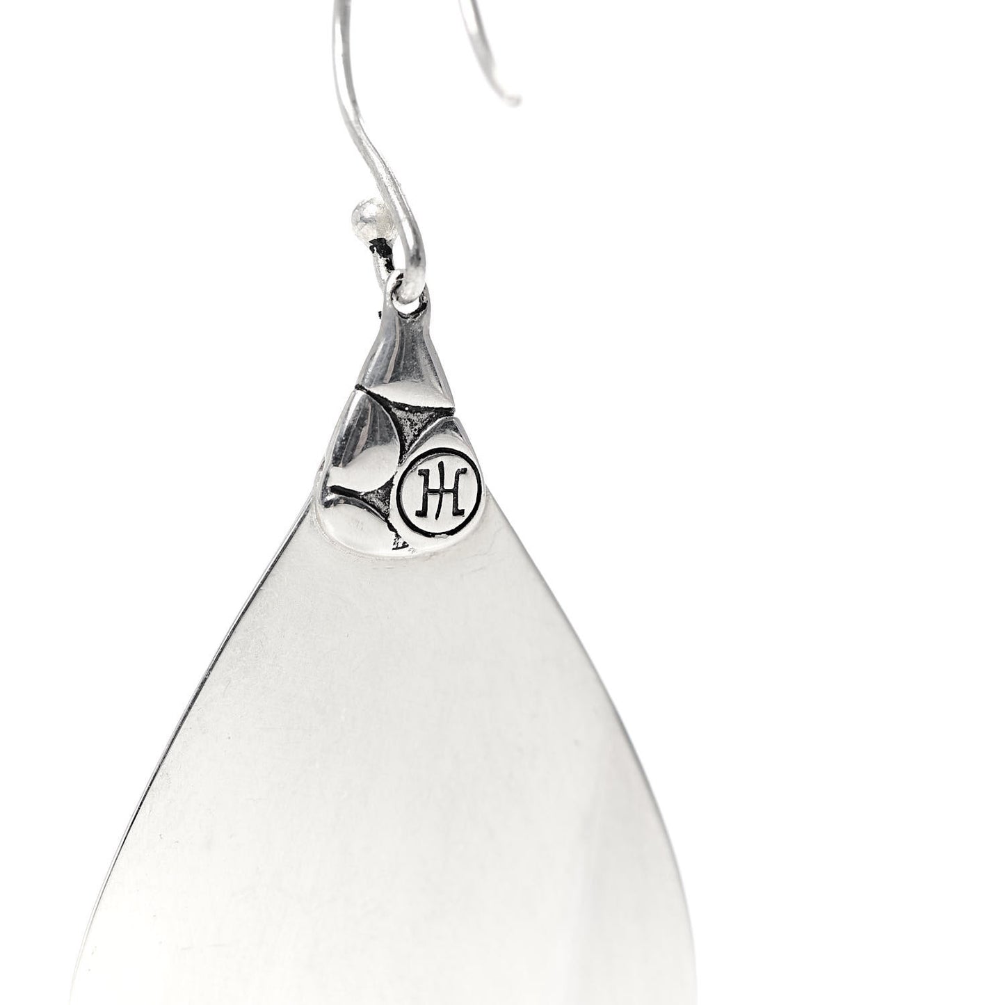 Sterling Silver Kali Pebble Teardrop Earrings