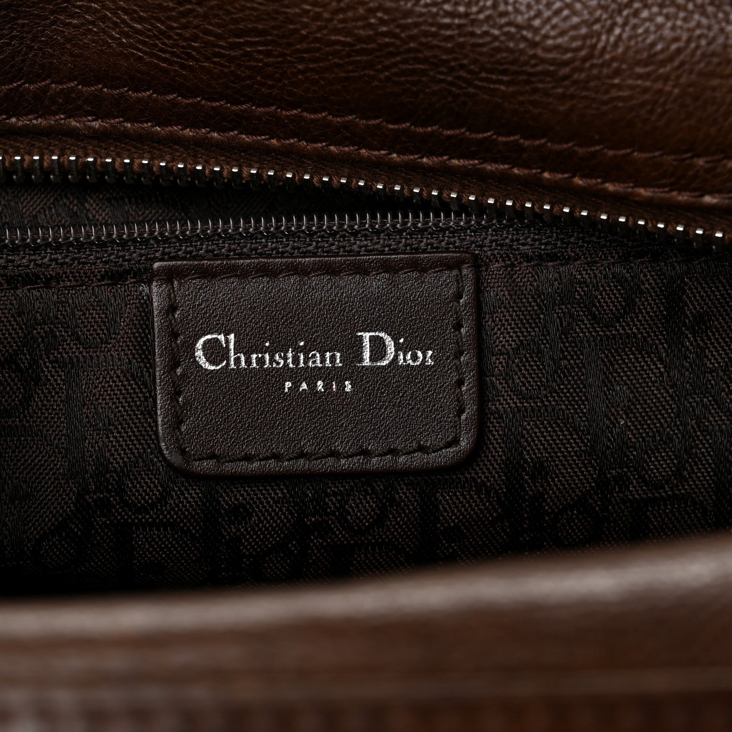 Christian Dior Calfskin Flight East West Bag Brown 5 of 11