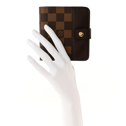 Louis Vuitton Damier Ebene Zippe Zipped Compact Wallet 2 of 8
